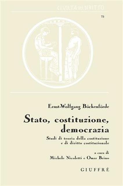 Stato, Costituzione, democrazia - Ernst-Wolfgang Böckenförde - copertina