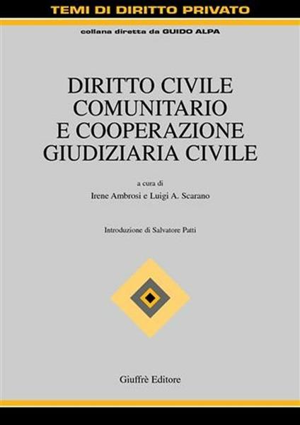 Diritto civile comunitario e cooperazione giudiziaria civile - copertina