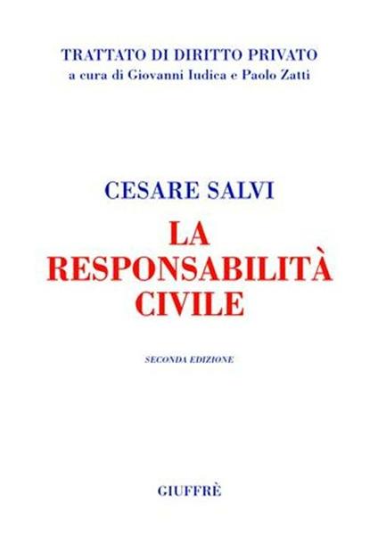 La responsabilità civile - Cesare Salvi - copertina