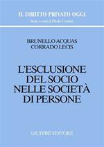 L' esclusione del socio nelle società di persone