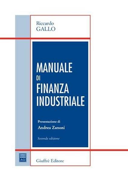 Manuale di finanza industriale - Riccardo Gallo - copertina