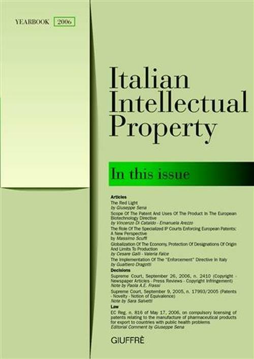 Italian intellectual property (2006) - copertina