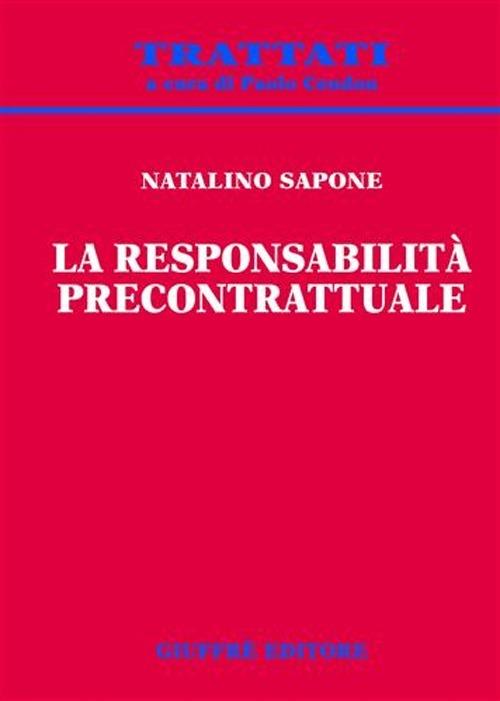 La responsabilità precontrattuale - Natalino Sapone - copertina