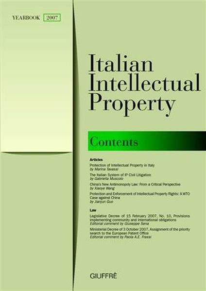 Italian intellectual property (2007) - copertina