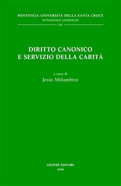 Diritto canonico e servizio della carità - copertina