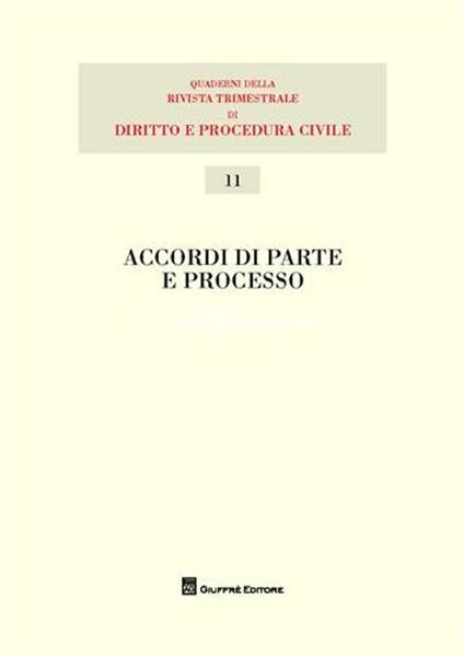 Accordi di parte e processo - copertina