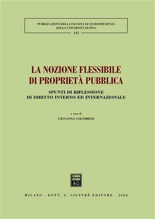 La nozione flessibile di proprietà pubblica. Spunti di riflessione di diritto interno ed internazionale - copertina