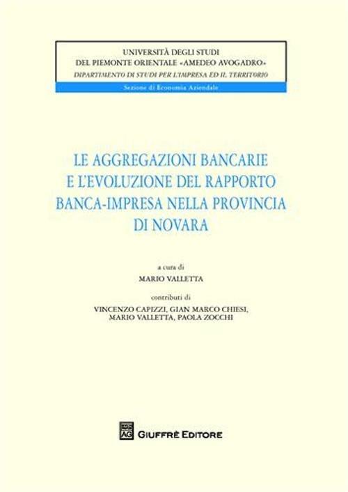 Le aggregazioni bancarie e l'evoluzione del rapporto banca-impresa nella provincia di Novara - copertina