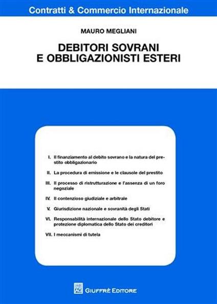 Debitori sovrani e obbligazionisti esteri - Mauro Megliani - copertina