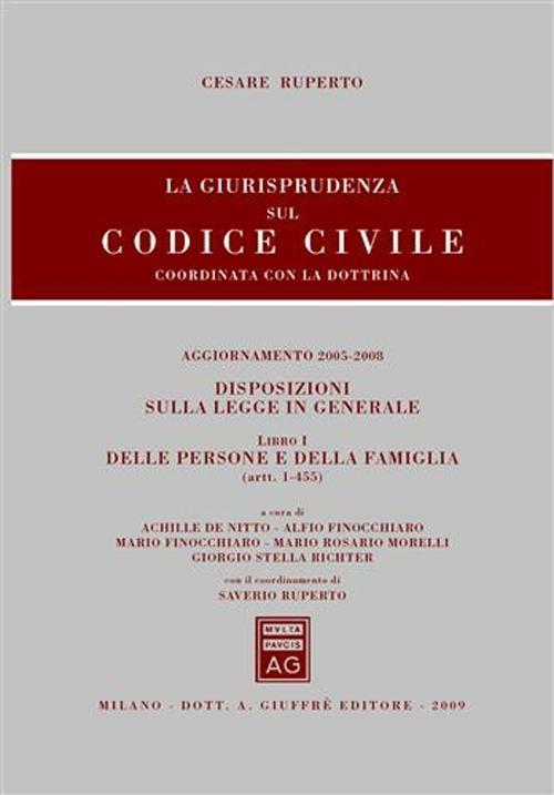 La giurisprudenza sul codice civile. Coordinate con la dottrina - Cesare Ruperto - copertina