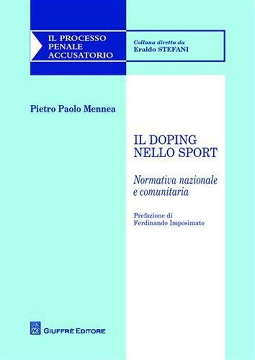 Il doping nello sport - Pietro Paolo Mennea - copertina