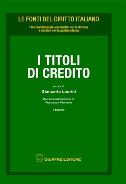 I titoli di credito - copertina