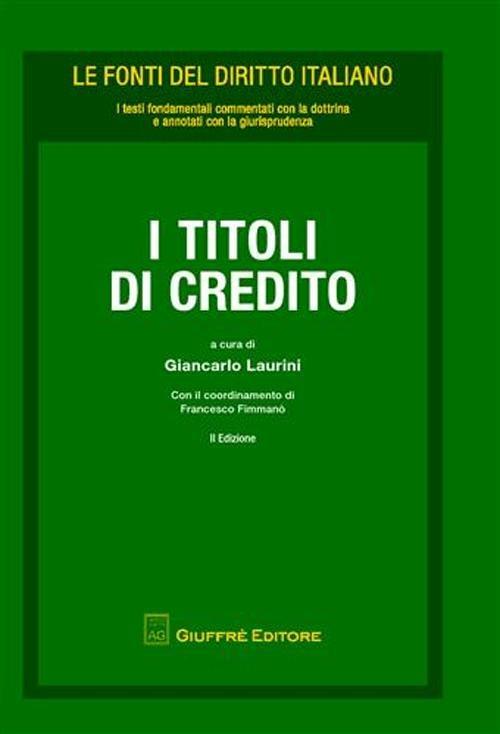 I titoli di credito - copertina