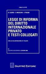 Legge di riforma del diritto internazionale privato e testi collegati