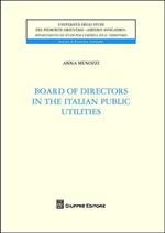 Board of directors in the italian utilities