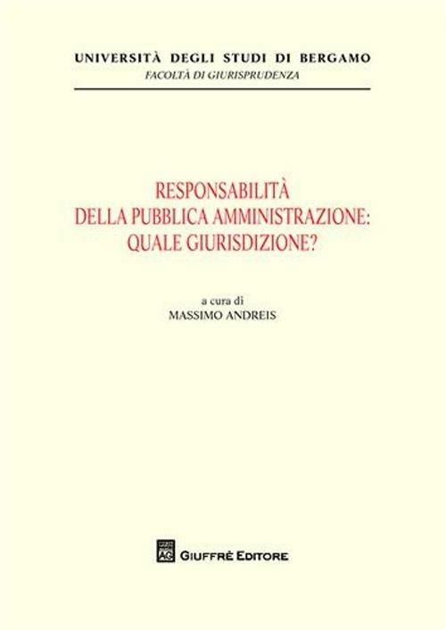 Responsabilità della pubblica amministrazione: quale giurisdizione? - copertina