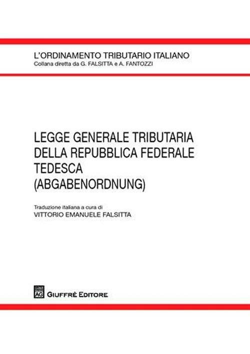 Legge generale tributaria della Repubblica Federale Tedesca (adgabenordnung) - copertina