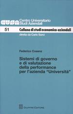 Sistemi di governo e di valutazione della performance per l'azienda «Università»