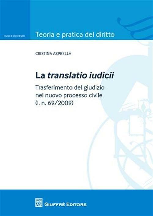 La translatio iudicii - Cristina Asprella - copertina