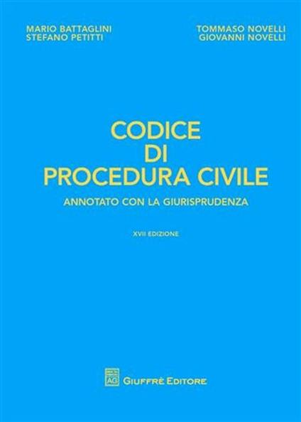 Codice di procedura civile. Annotato con la giurisprudenza - copertina