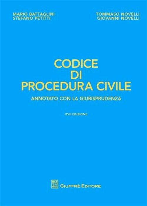 Codice di procedura civile. Annotato con la giurisprudenza - copertina