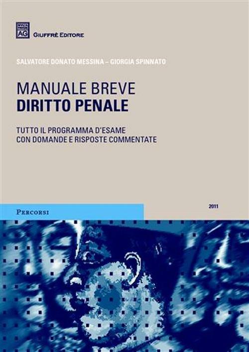 Diritto penale. Manuale breve. Tutto il programma d'esame con domande e risposte commentate - Giorgia Spinnato,Salvatore Messina - copertina