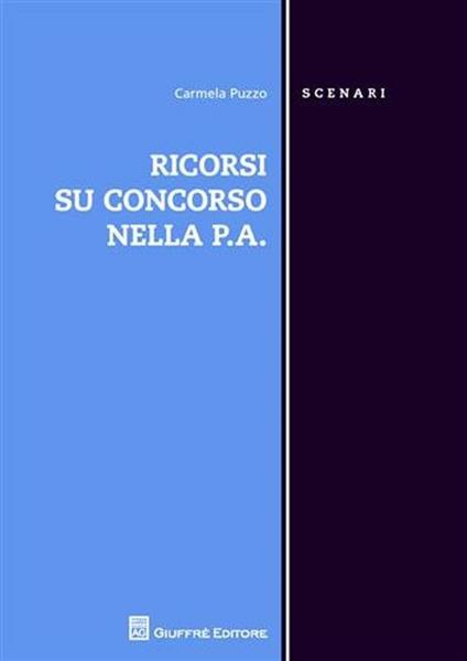 Ricorsi su concorso nell P.A. - Carmela Puzzo - copertina