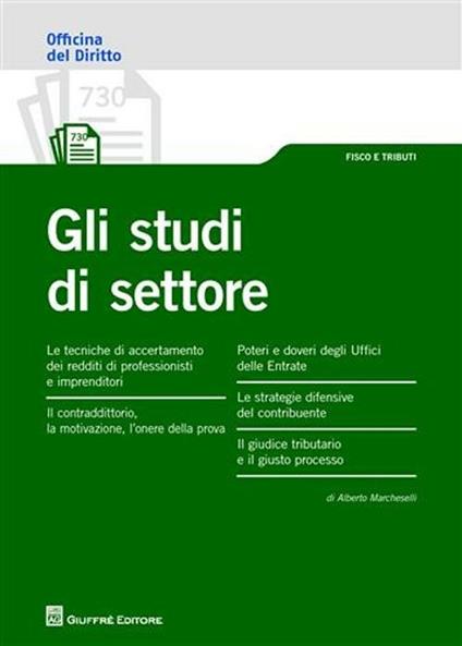 Gli studi di settore - Alberto Marcheselli - copertina