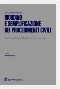 Riordino e semplificazione dei procedimenti civili - copertina