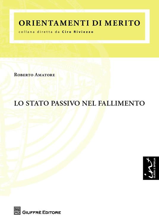 Lo stato passivo nel fallimento - Roberto Amatore - copertina