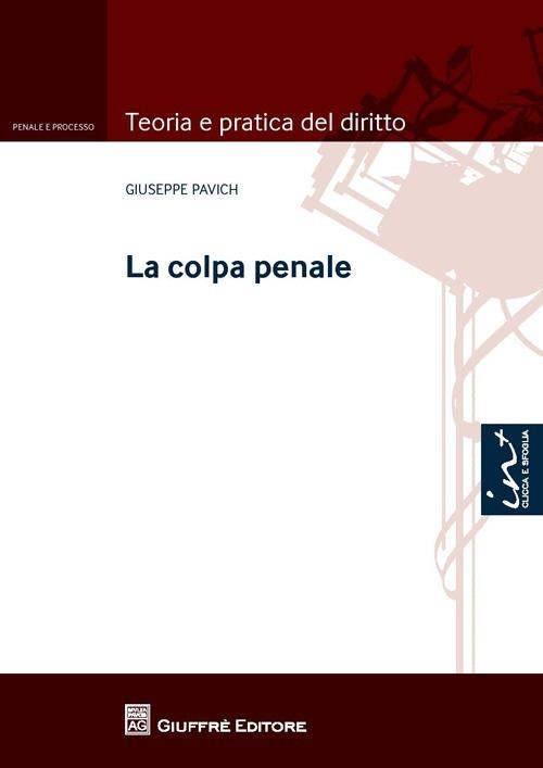 La colpa penale - Giuseppe Pavich - copertina