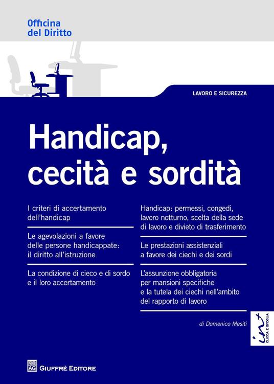 Handicap, cecità e sordità - Domenico Mesiti - copertina