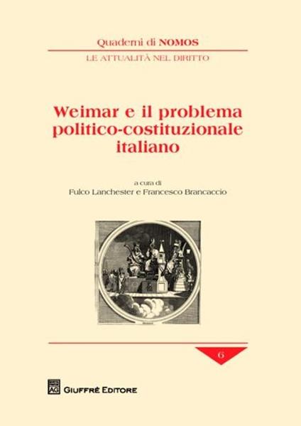 Weimar e il problema politico-costituzionale italiano - copertina