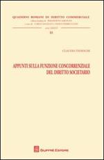 Appunti sulla funzione concorrenziale del diritto societario