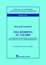 Dal reddito al valore. Analisi degli indicatori di creazione di valore basati sul reddito residuale