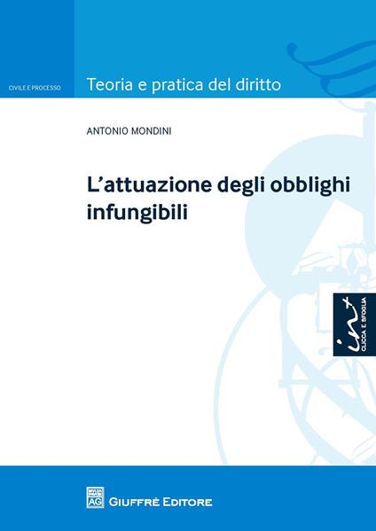 L' attuazione degli obblighi infungibili - Antonio Mondini - copertina