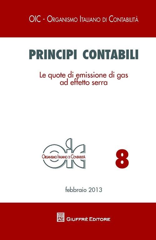 Principi contabili. Le quote di emissione di gas ad effetto serra - copertina