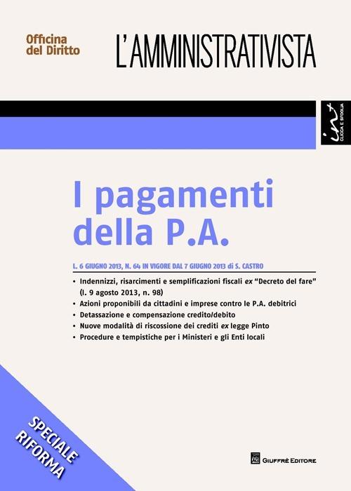 I pagamenti della P. A. - Sandro Castro - copertina