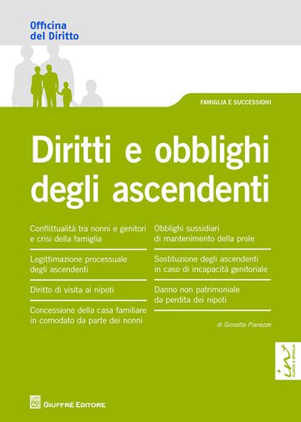 Diritti e obblighi degli ascendenti - Giosetta Pianezze - copertina