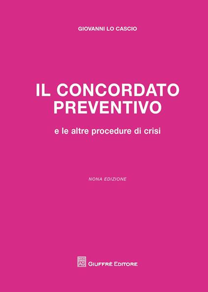 Il concordato preventivo - Giovanni Lo Cascio - copertina