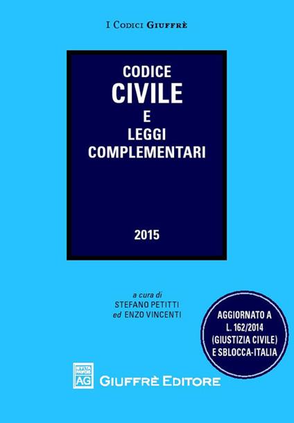 Codice civile e leggi complementari - copertina