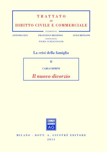 Il nuovo divorzio - Carlo Rimini - copertina