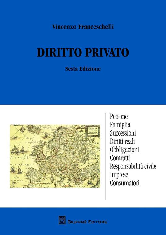 Diritto privato - Vincenzo Franceschelli - copertina