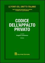 Codice dell'appalto privato