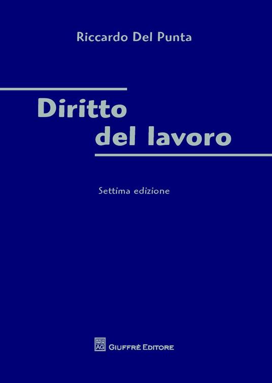 Diritto del lavoro - Riccardo Del Punta - copertina