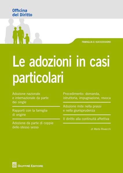 Le adozioni in casi particolari - Marta Rovacchi - copertina