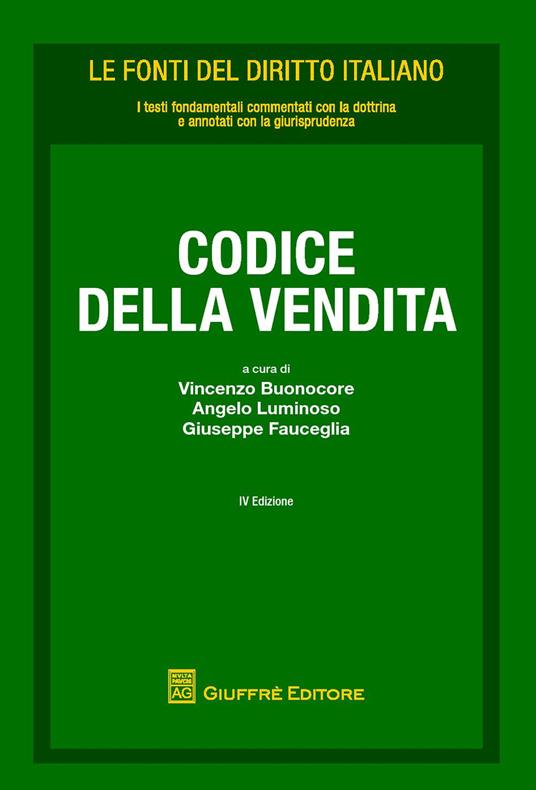 Codice della vendita - copertina