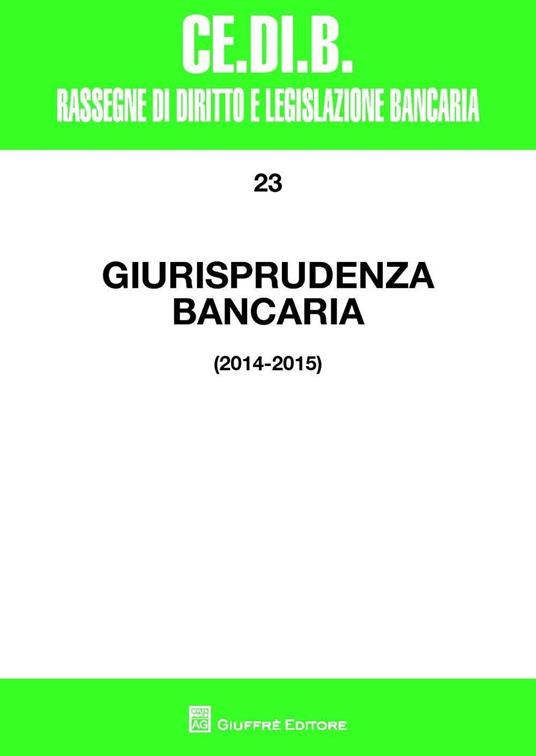 Giurisprudenza bancaria (2014-2015) - copertina