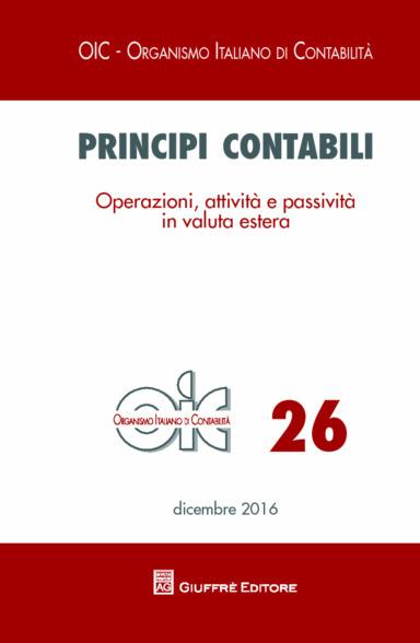 Principi contabili. Vol. 26: Operazioni, attività e passività in valuta estera. - copertina