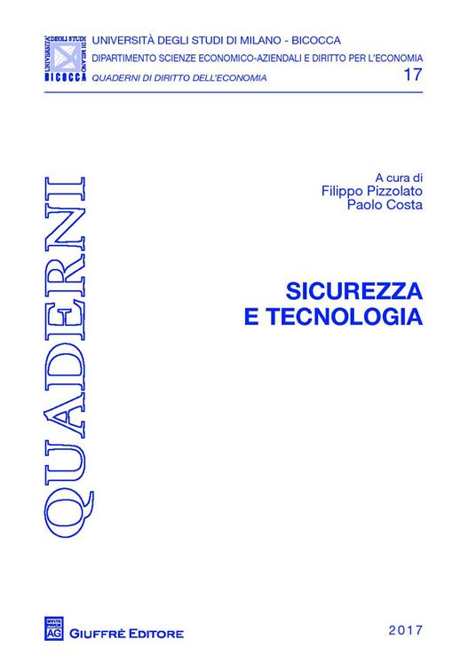 Sicurezza e tecnologia - copertina